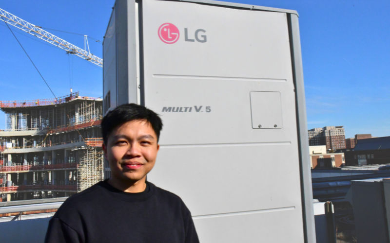 Po-Ching Hsu with VRF unit